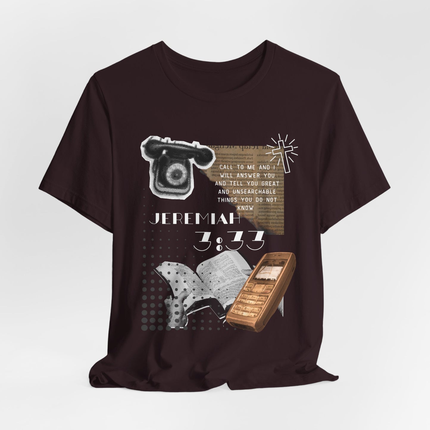 Jeremiah 7:27 Scripture Tee — Vintage Bible & Phone Faith T‑Shirt
