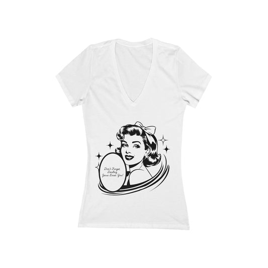 Retro 1950s Housewife Illustration Tee | "Don't Forget I Love You"