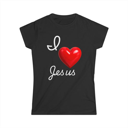 I Heart Jesus T‑Shirt — Women's Christian Faith Tee