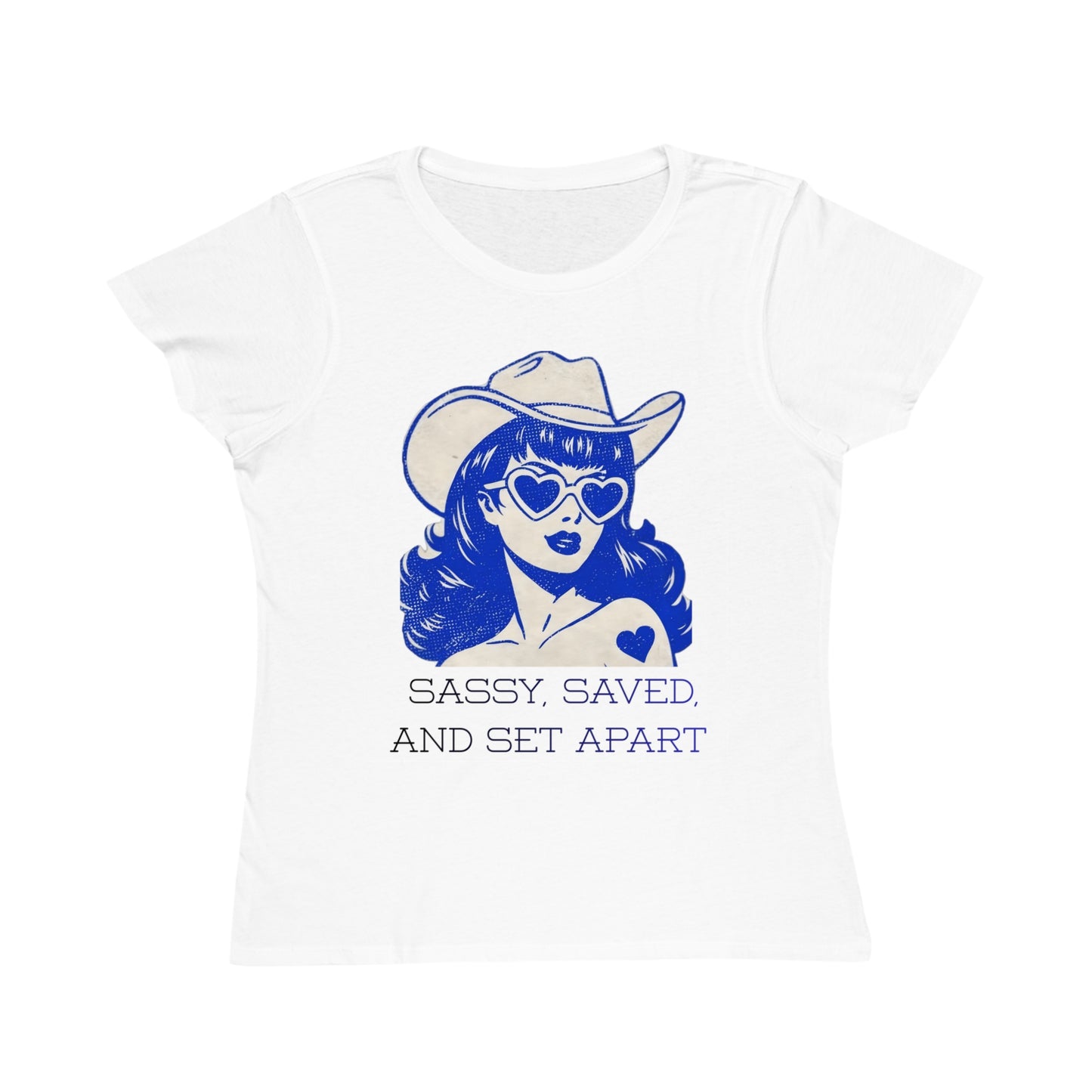 Sassy Saved and Set Apart T-Shirt | Retro Cowgirl Heart Sunglasses