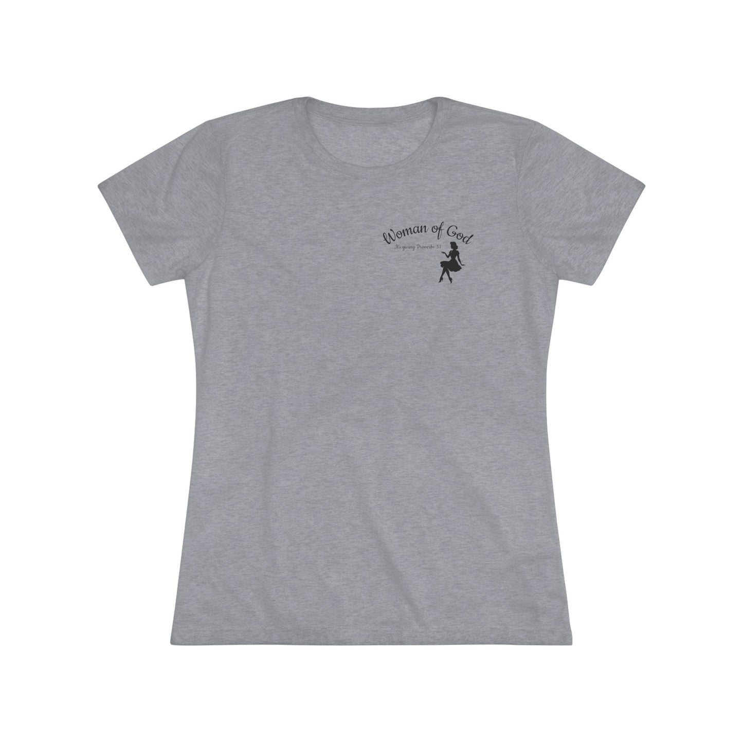 Woman of Grace tee | silhouette script design