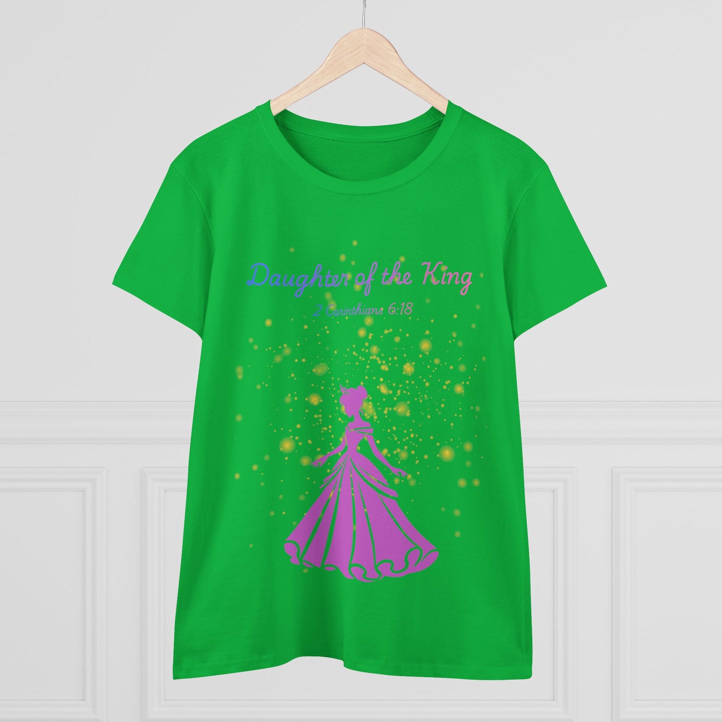 Daughter of the King tee | Princess silhouette, Christian scripture 2 Corinthians 6:18