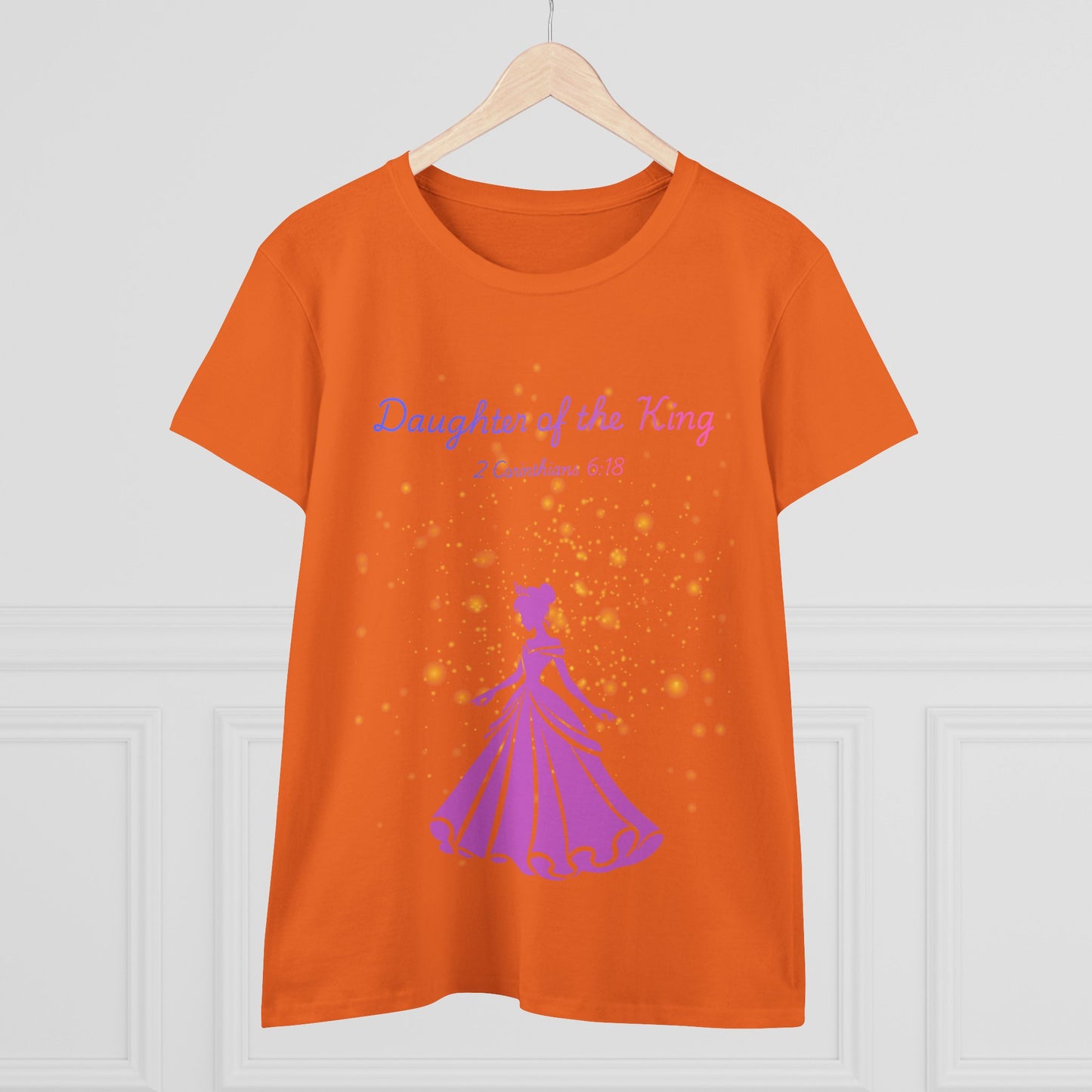 Daughter of the King tee | Princess silhouette, Christian scripture 2 Corinthians 6:18
