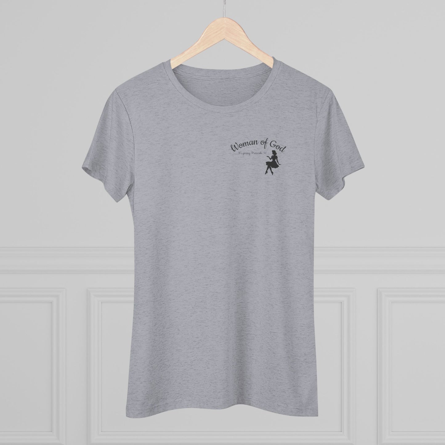 Woman of Grace tee | silhouette script design