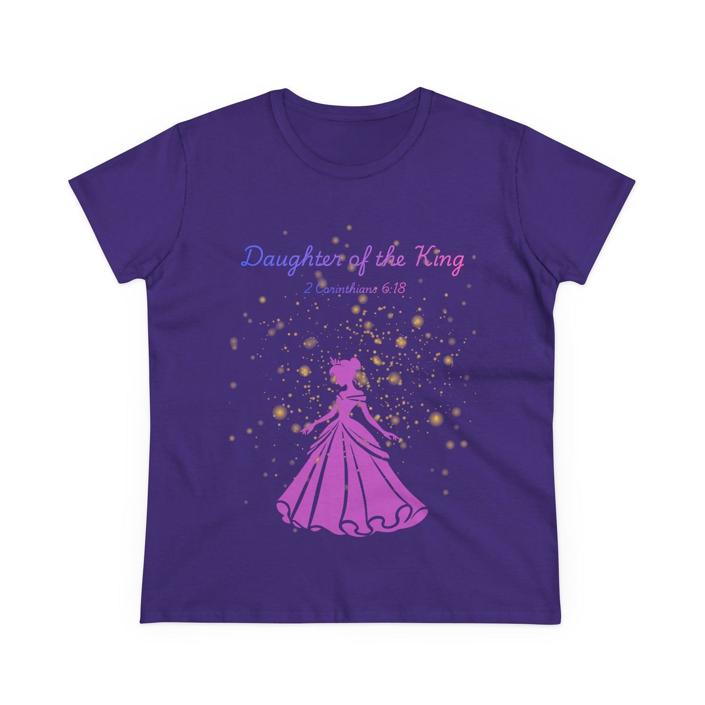 Daughter of the King tee | Princess silhouette, Christian scripture 2 Corinthians 6:18