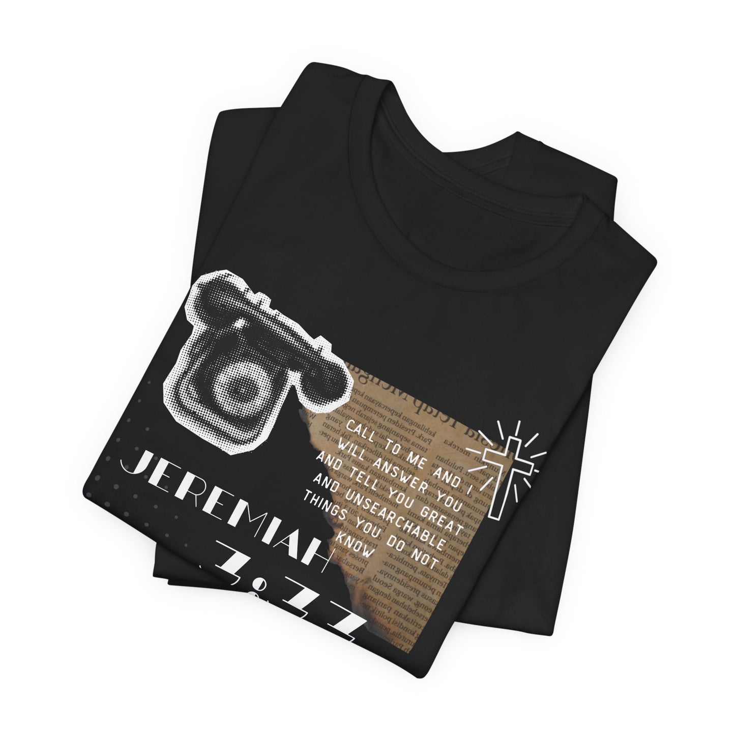 Jeremiah 7:27 Scripture Tee — Vintage Bible & Phone Faith T‑Shirt