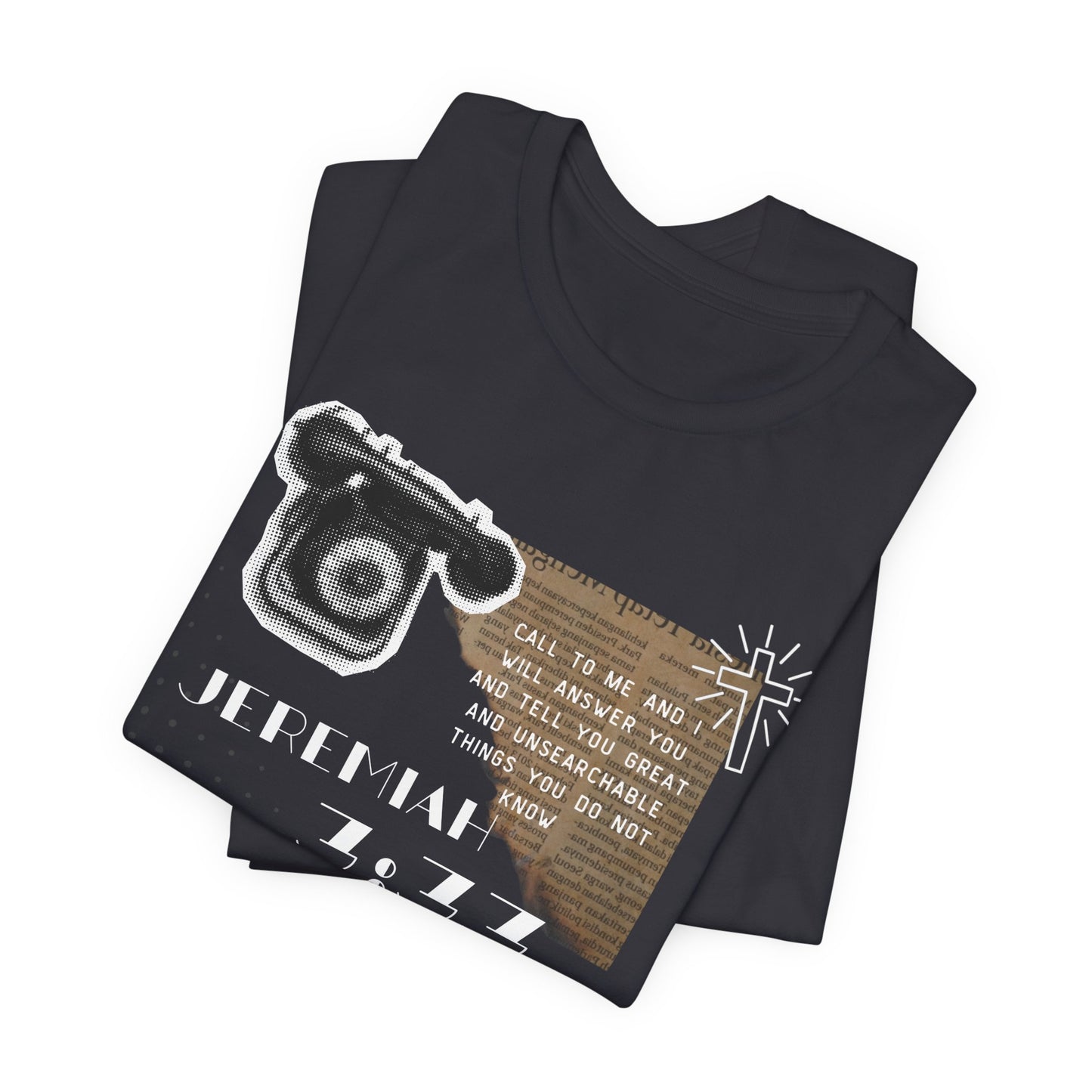 Jeremiah 7:27 Scripture Tee — Vintage Bible & Phone Faith T‑Shirt