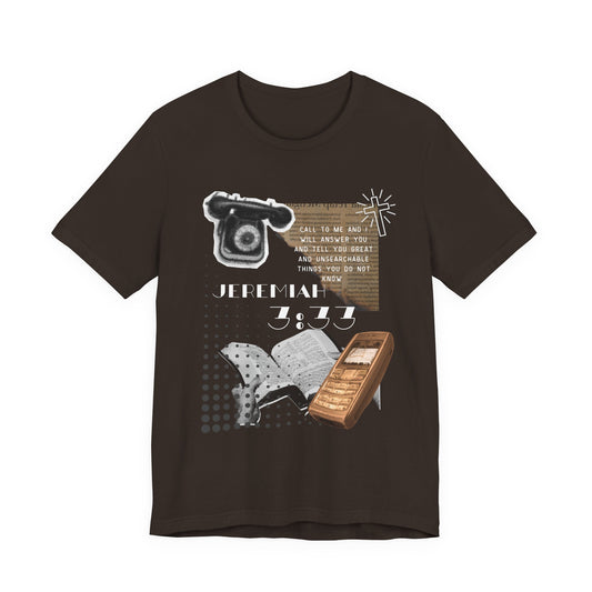 Jeremiah 7:27 Scripture Tee — Vintage Bible & Phone Faith T‑Shirt