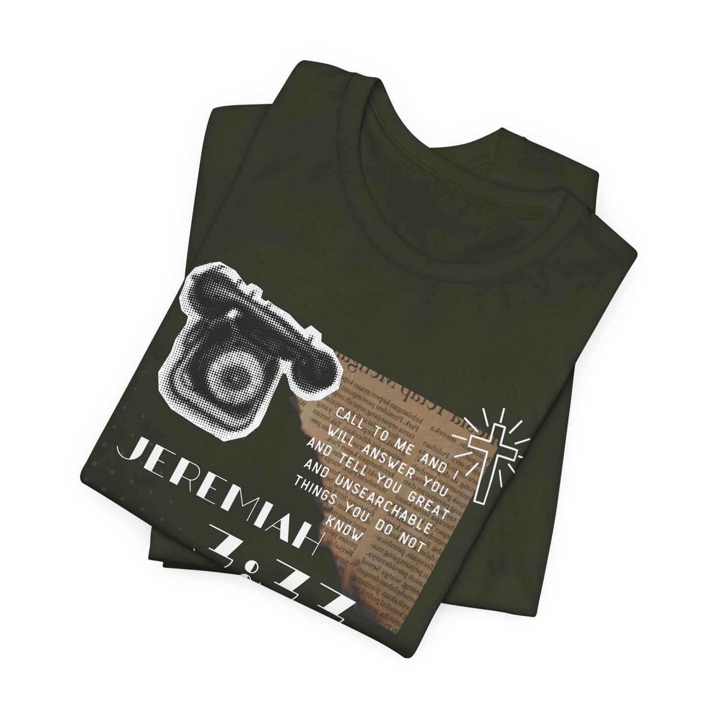 Jeremiah 7:27 Scripture Tee — Vintage Bible & Phone Faith T‑Shirt