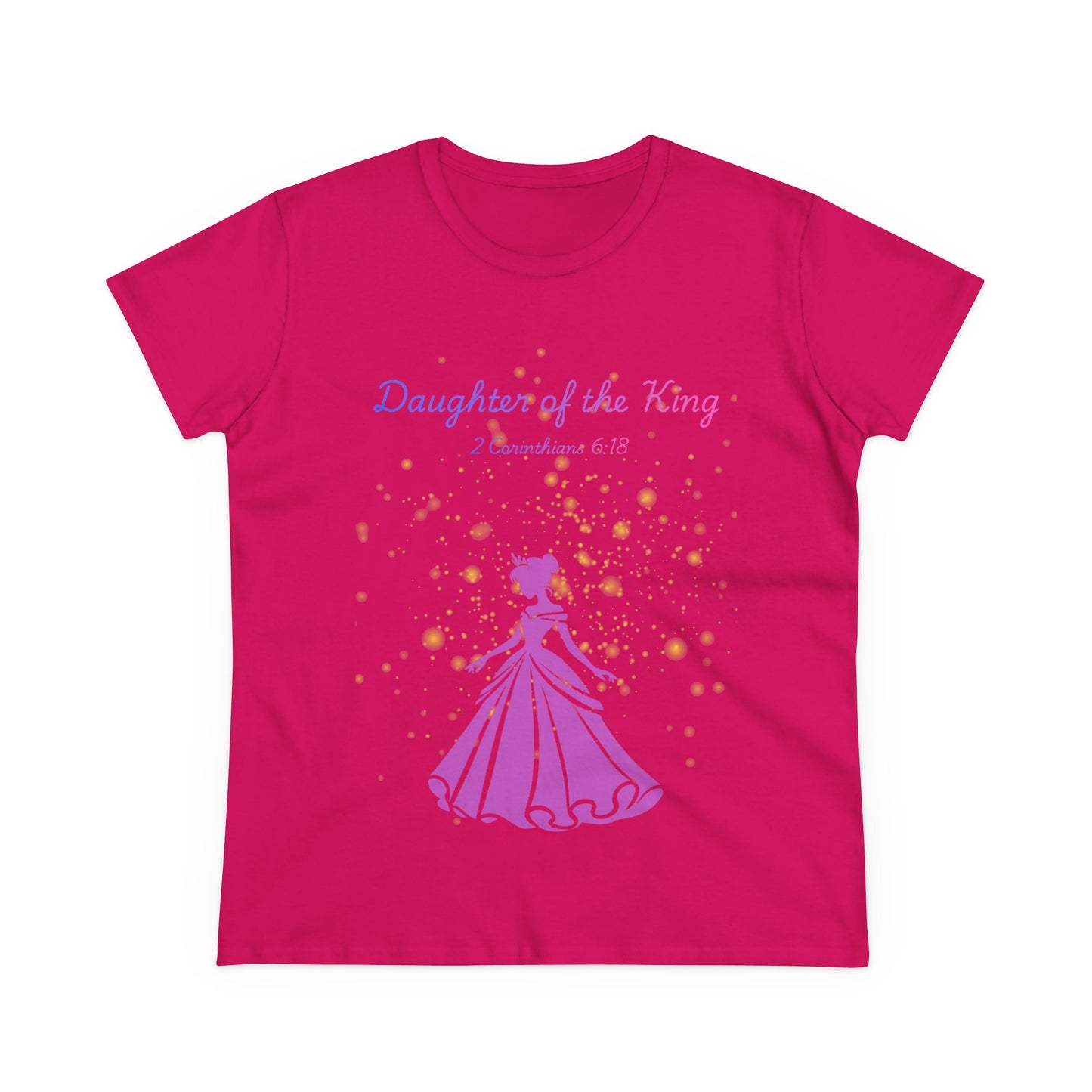 Daughter of the King tee | Princess silhouette, Christian scripture 2 Corinthians 6:18