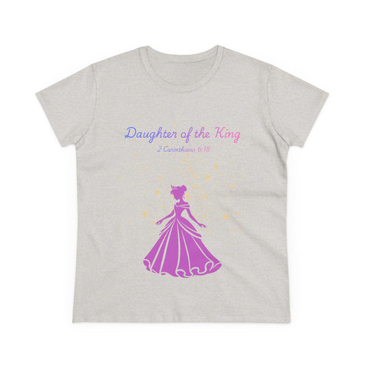 Daughter of the King tee | Princess silhouette, Christian scripture 2 Corinthians 6:18