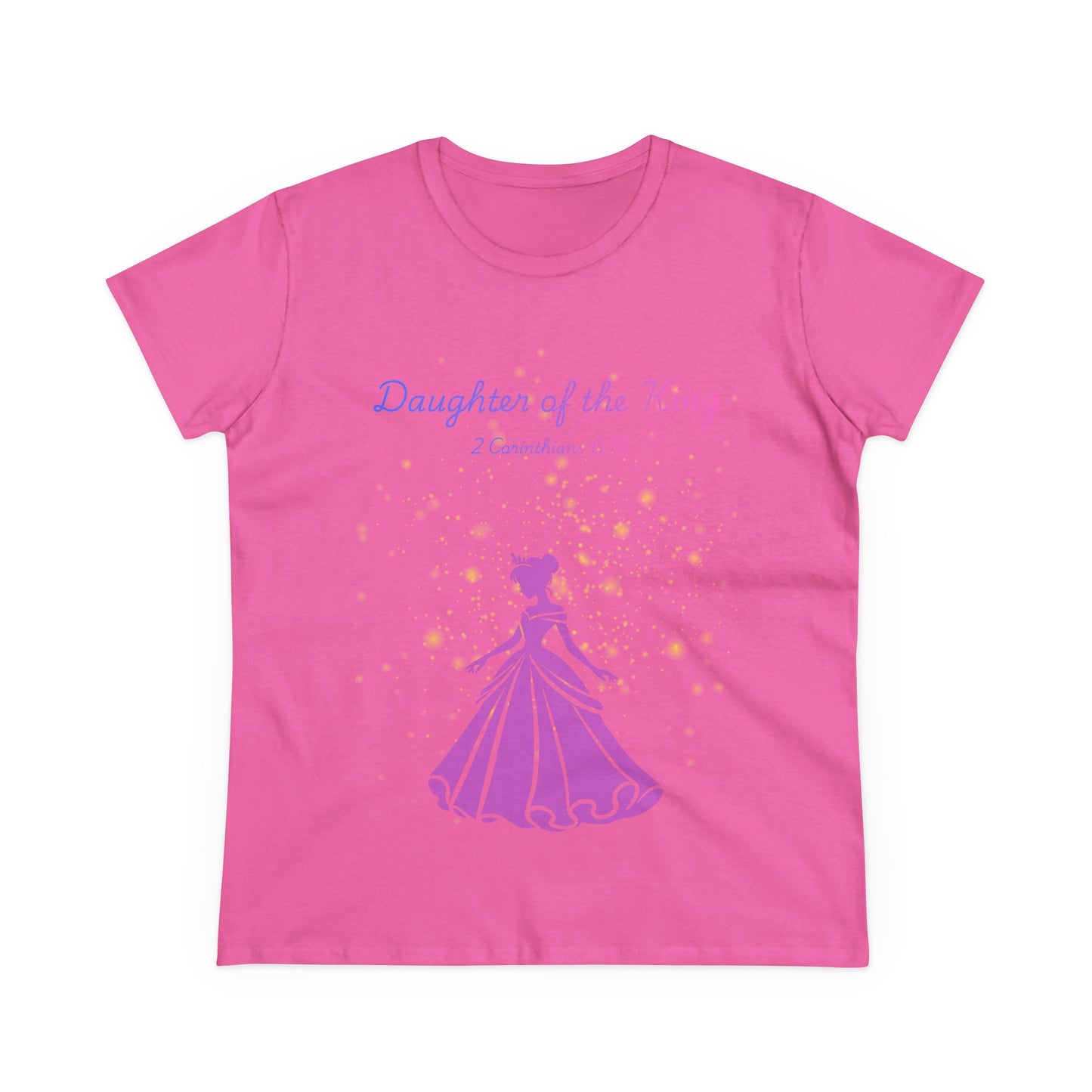 Daughter of the King tee | Princess silhouette, Christian scripture 2 Corinthians 6:18