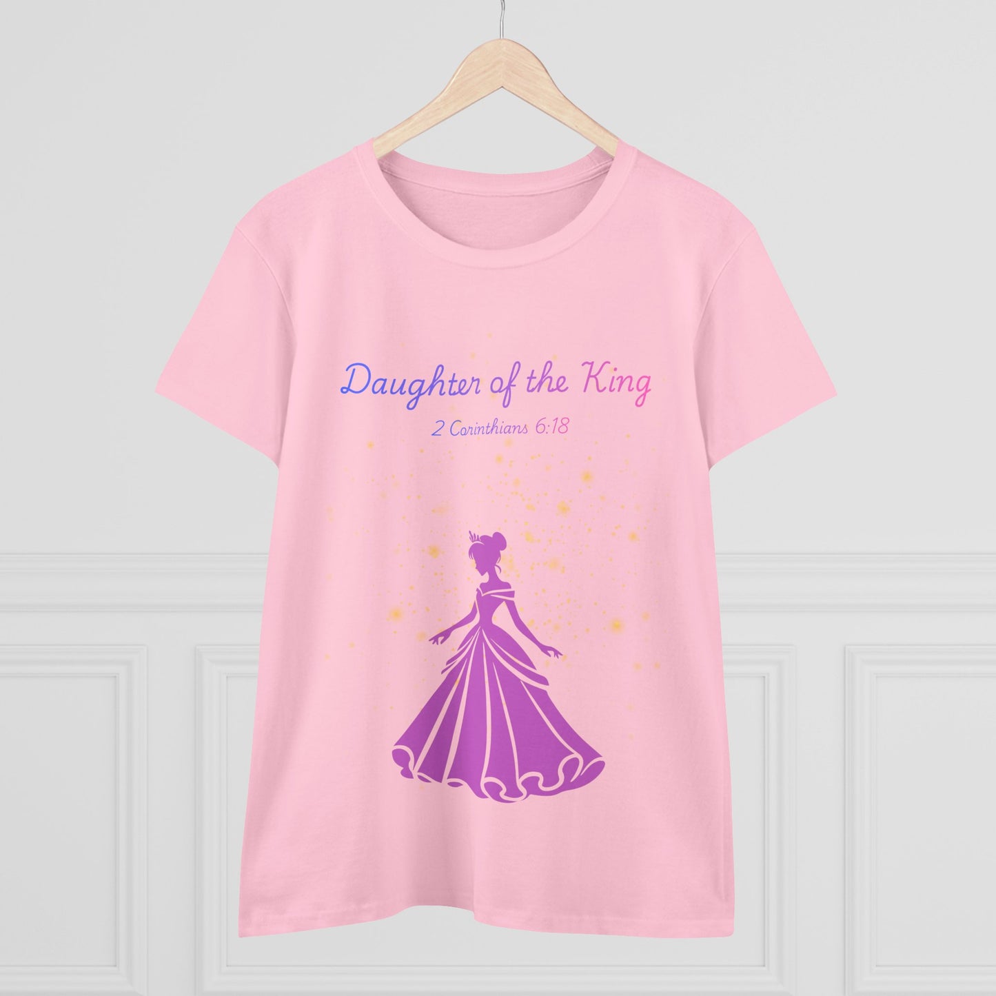 Daughter of the King tee | Princess silhouette, Christian scripture 2 Corinthians 6:18