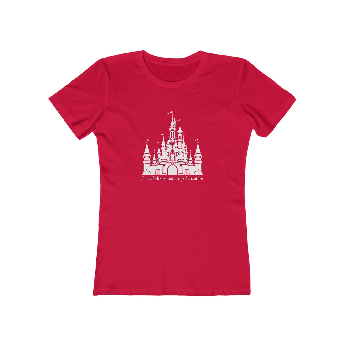 Women’s Castle Tee - The Boyfriend Tee for Women (Fairytale Castle Graphic)