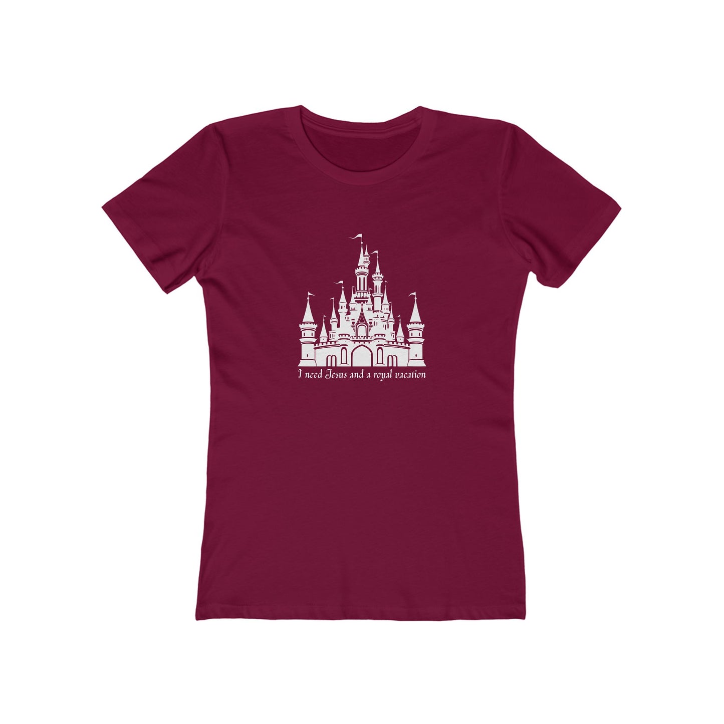 Women’s Castle Tee - The Boyfriend Tee for Women (Fairytale Castle Graphic)