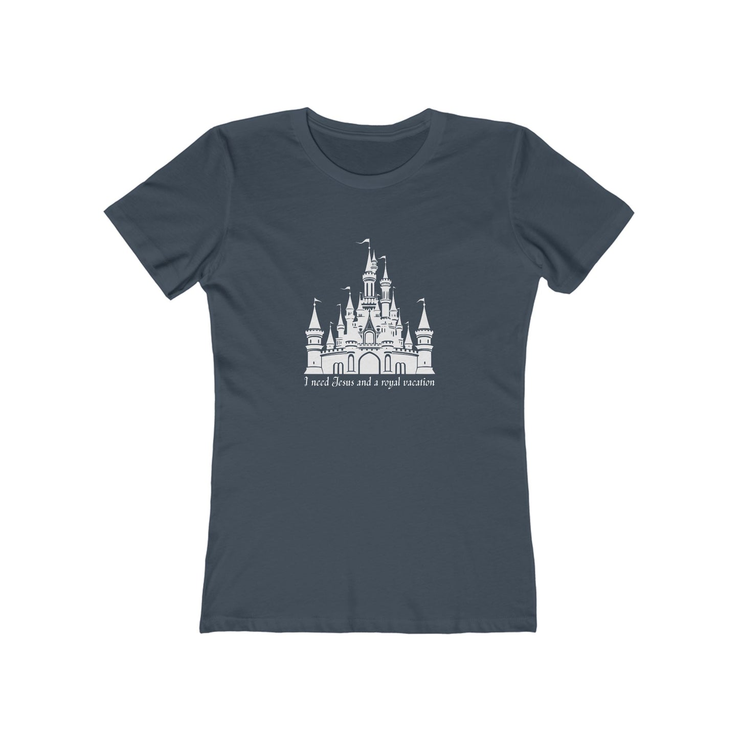 Women’s Castle Tee - The Boyfriend Tee for Women (Fairytale Castle Graphic)