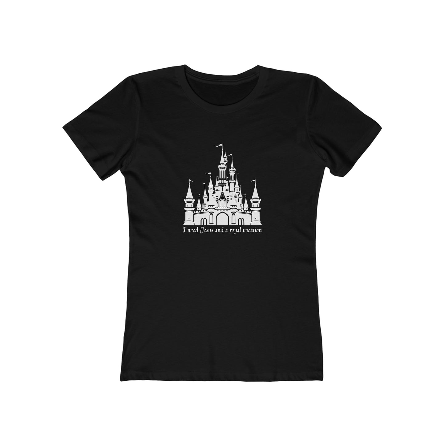 Women’s Castle Tee - The Boyfriend Tee for Women (Fairytale Castle Graphic)