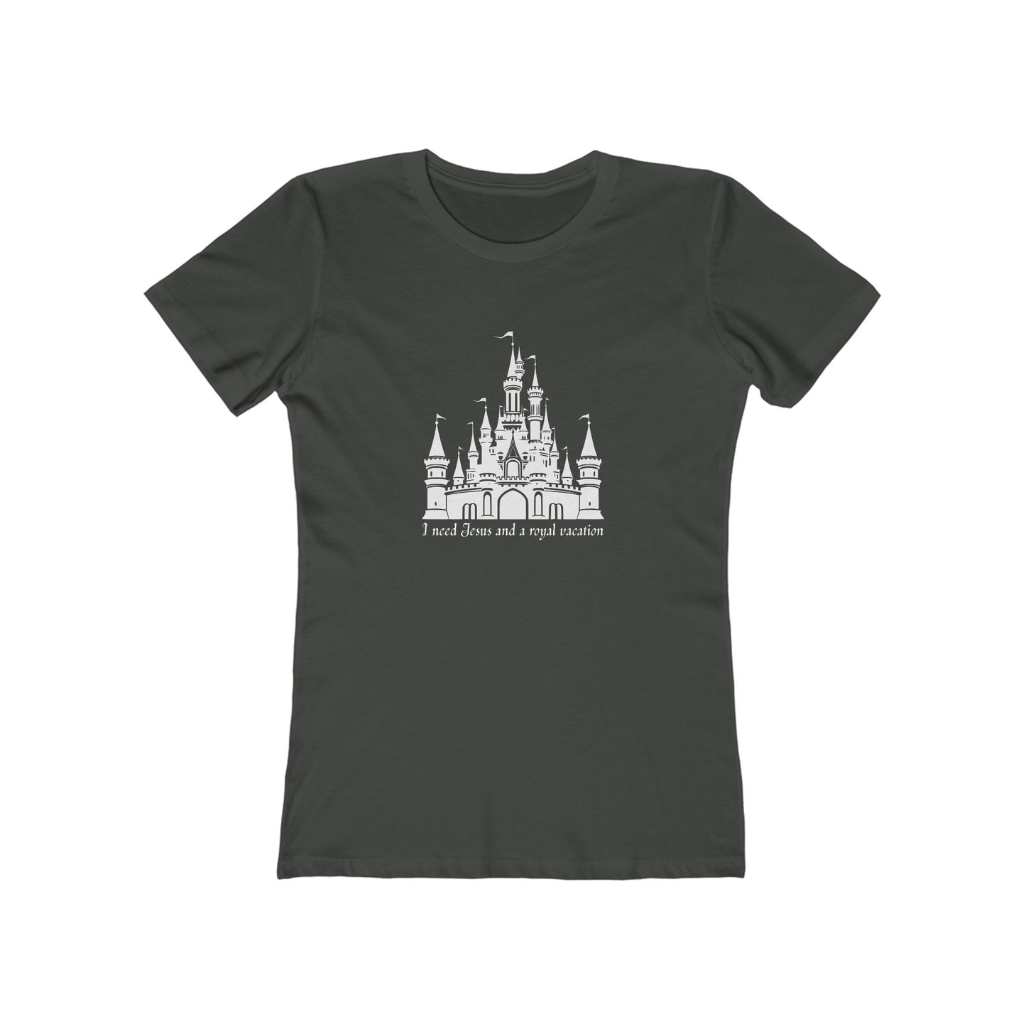 Women’s Castle Tee - The Boyfriend Tee for Women (Fairytale Castle Graphic)