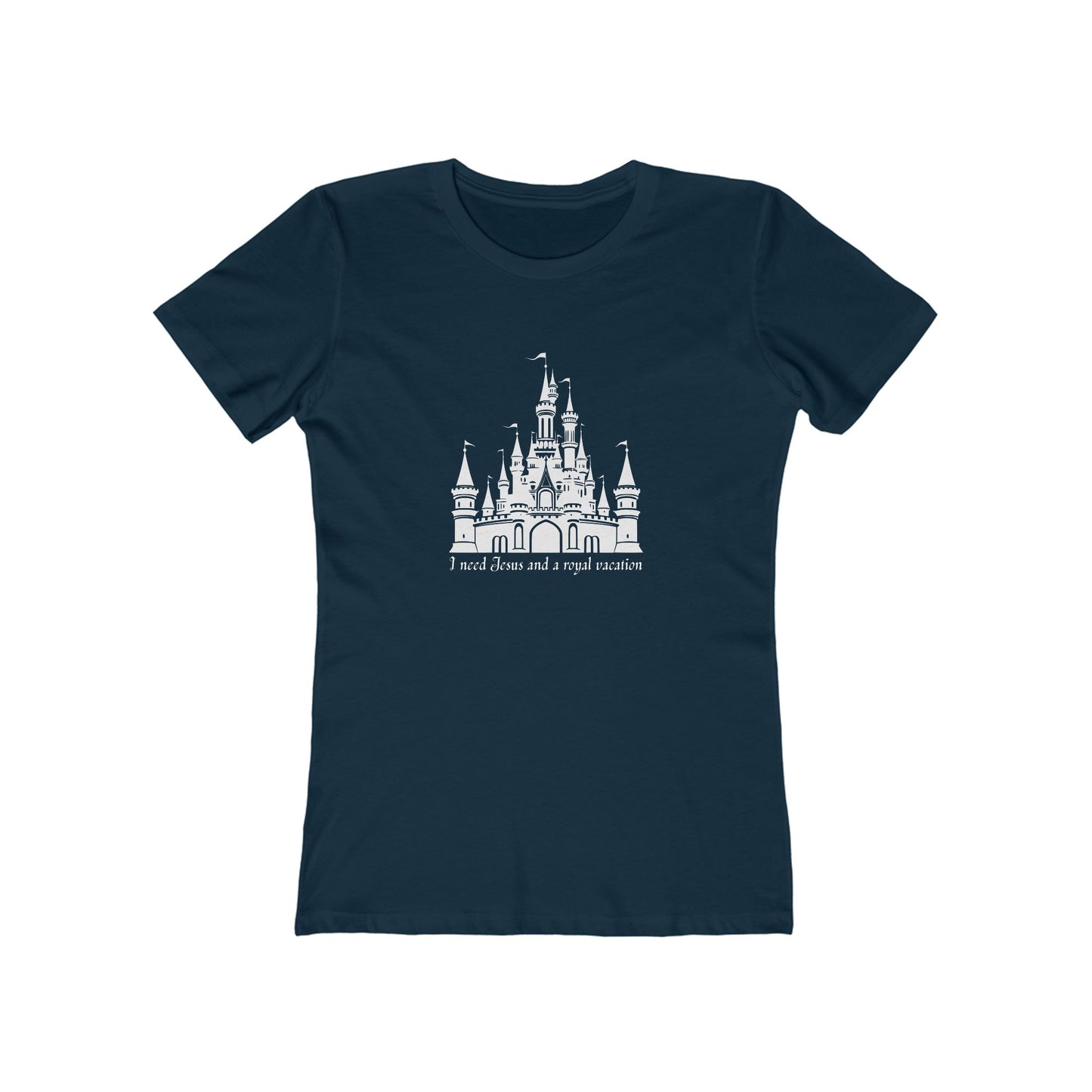 Women’s Castle Tee - The Boyfriend Tee for Women (Fairytale Castle Graphic)