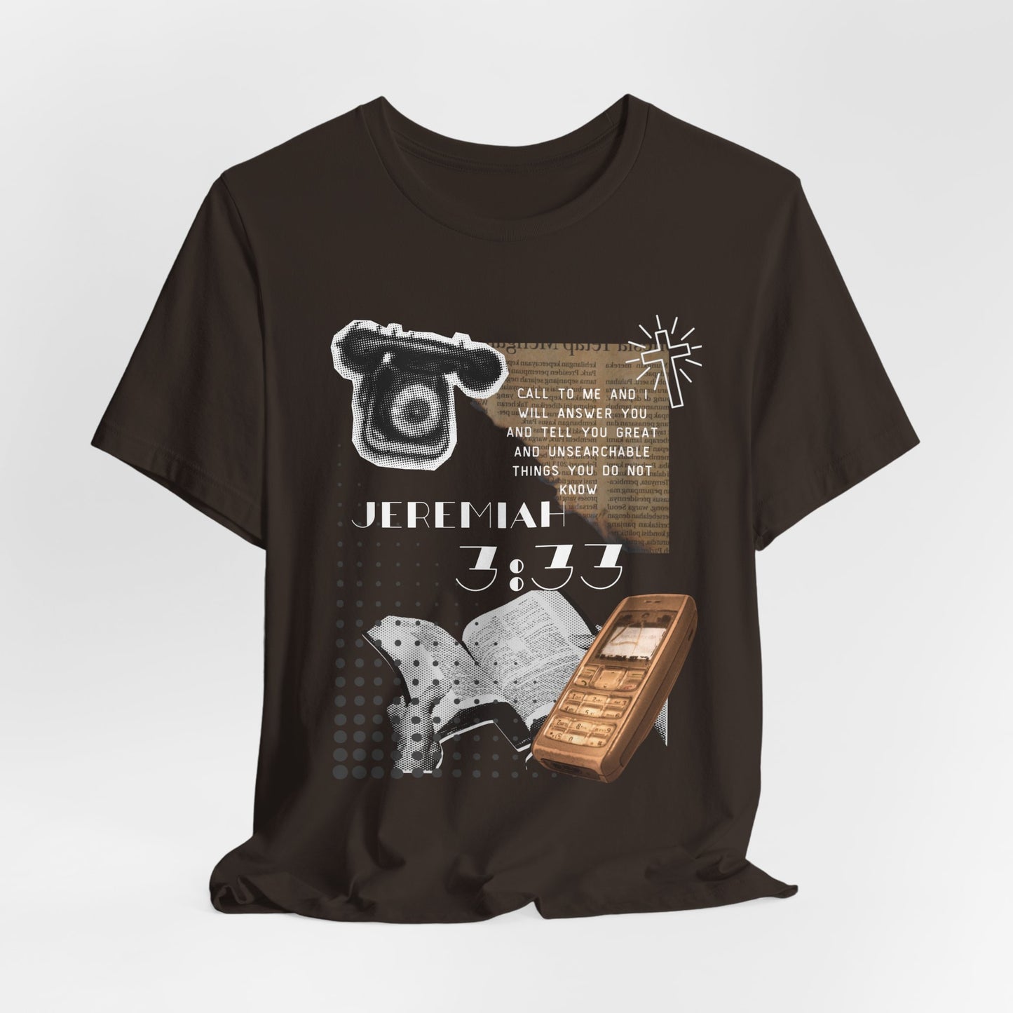 Jeremiah 7:27 Scripture Tee — Vintage Bible & Phone Faith T‑Shirt