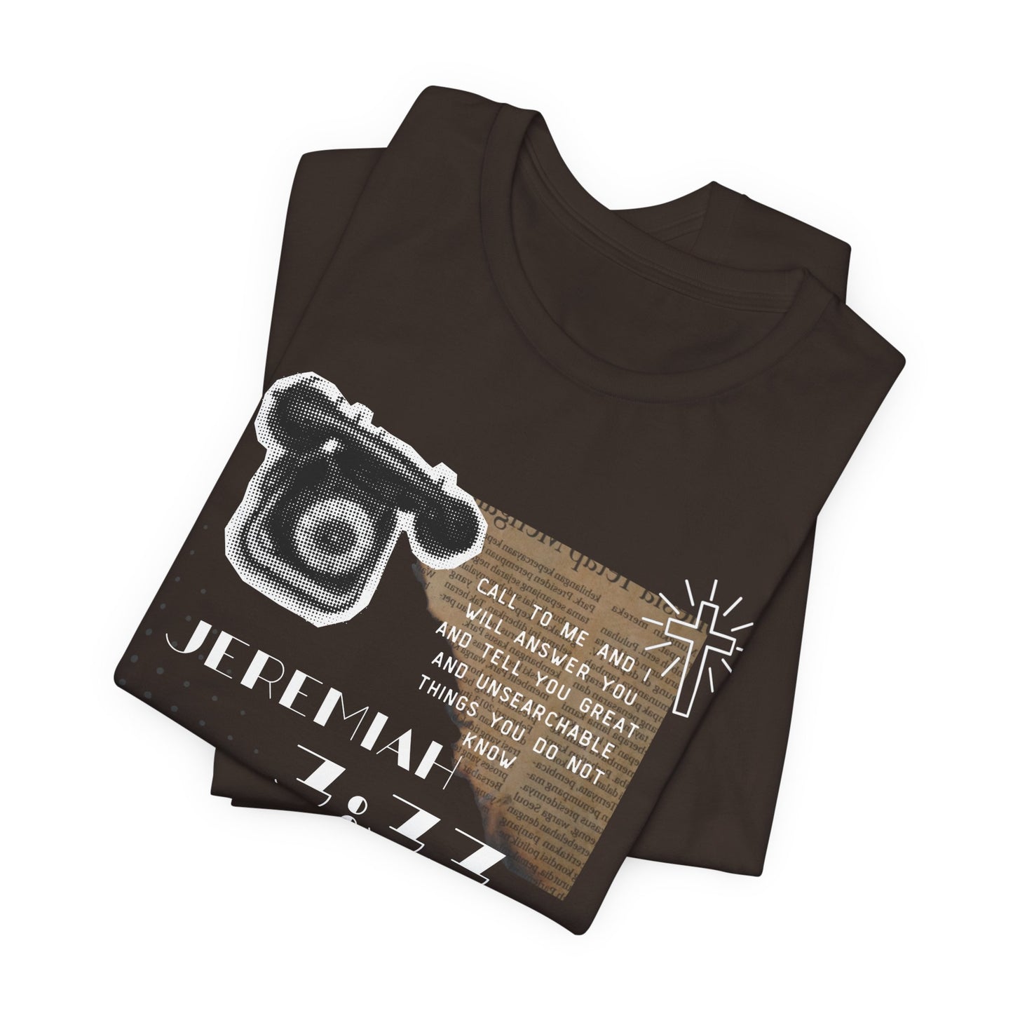 Jeremiah 7:27 Scripture Tee — Vintage Bible & Phone Faith T‑Shirt