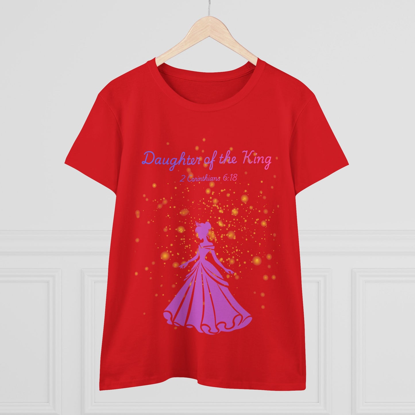 Daughter of the King tee | Princess silhouette, Christian scripture 2 Corinthians 6:18