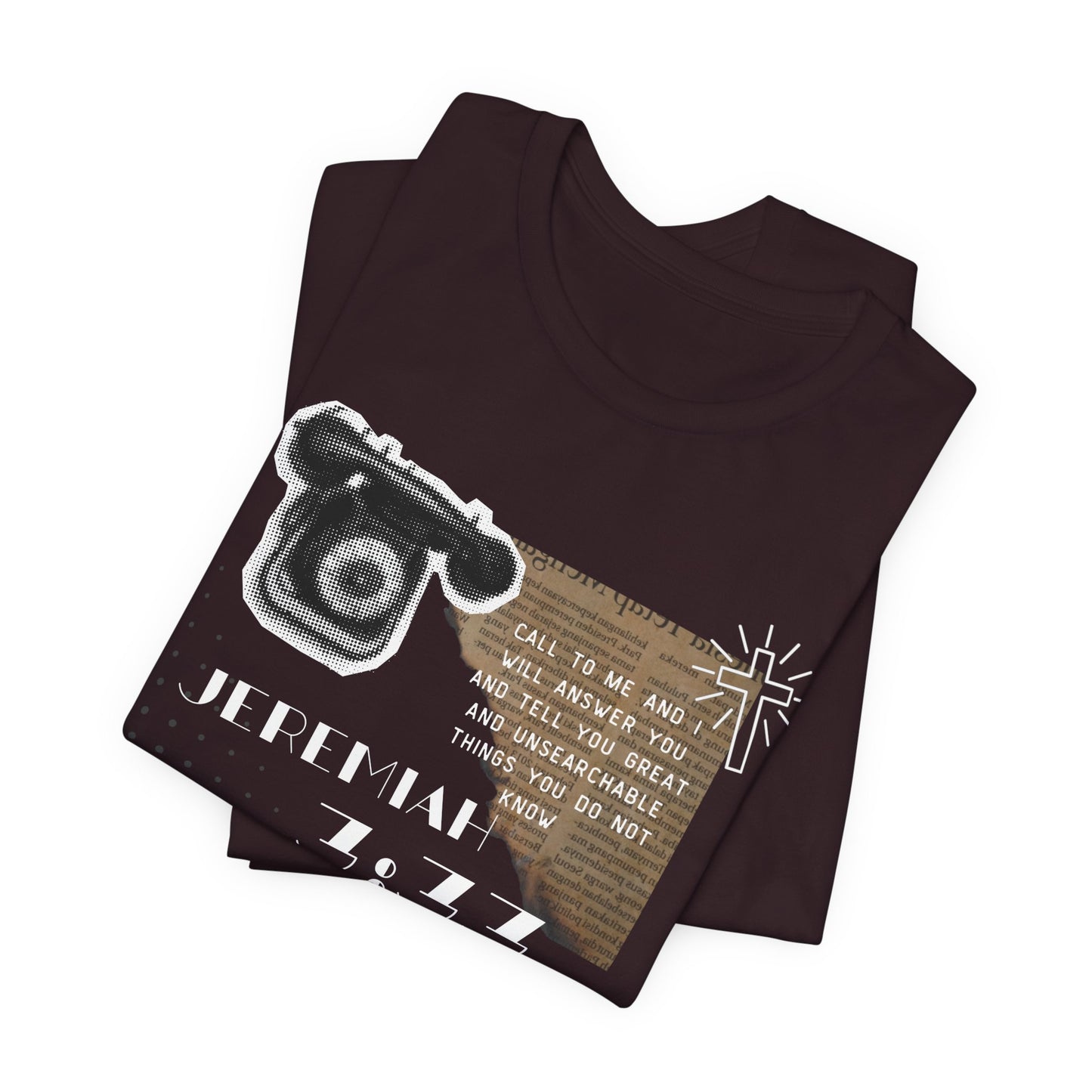 Jeremiah 7:27 Scripture Tee — Vintage Bible & Phone Faith T‑Shirt