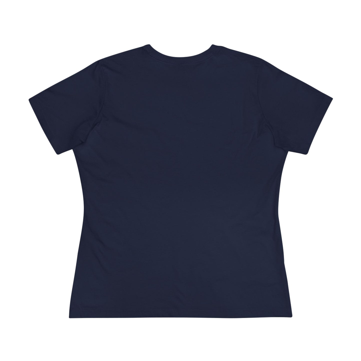Women’s Cotton Tee - Retro Space Rocket & Cat Design with Moon ("Because heaven gives us time")