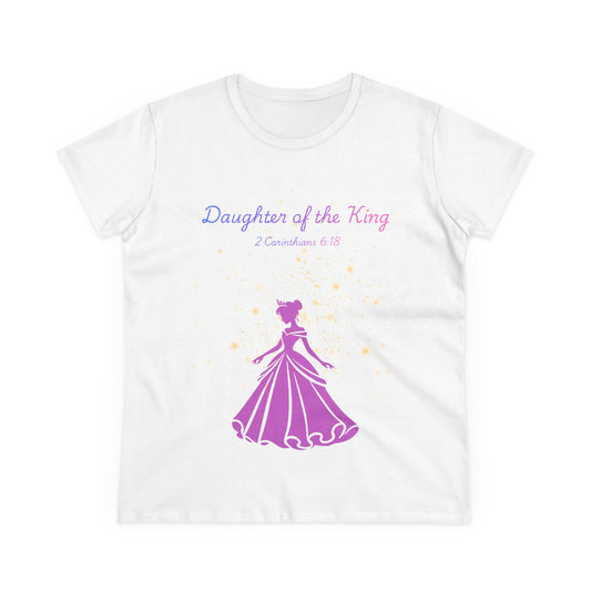 Daughter of the King tee | Princess silhouette, Christian scripture 2 Corinthians 6:18