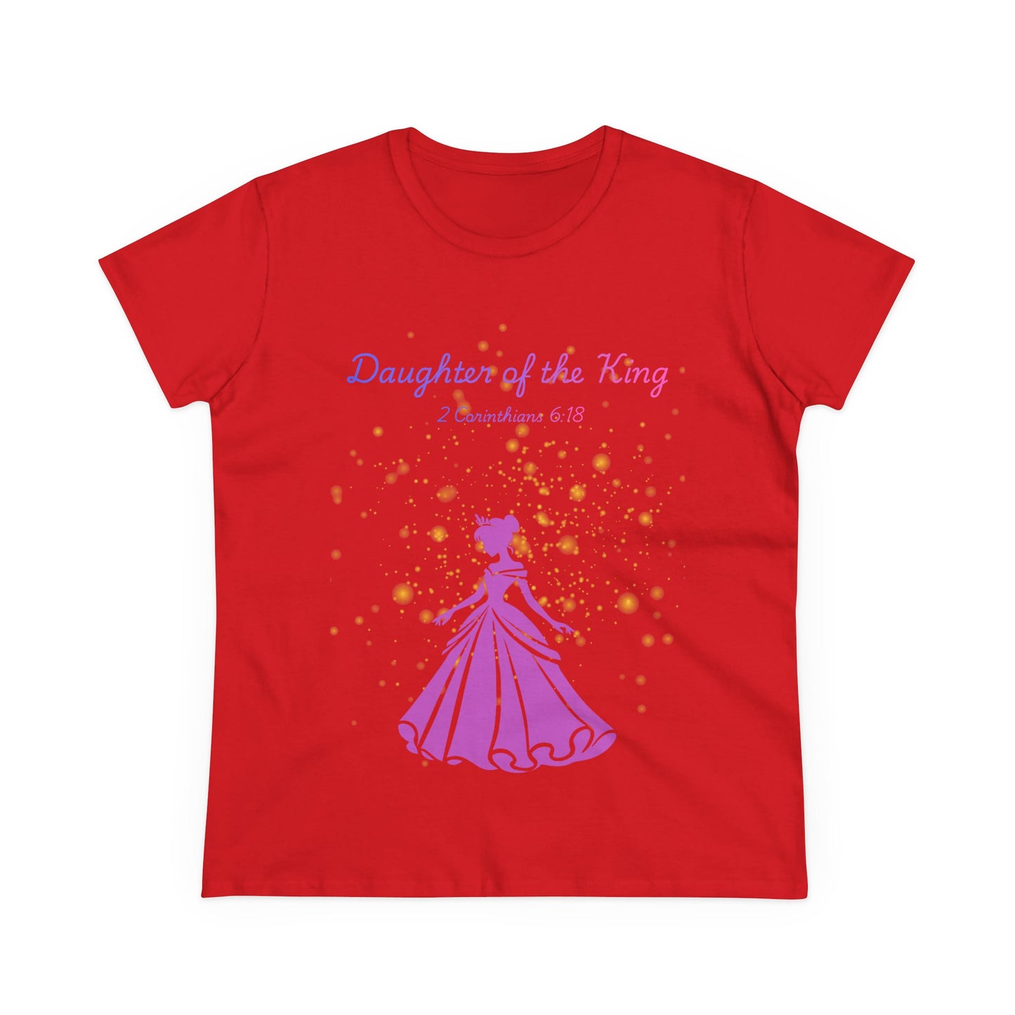 Daughter of the King tee | Princess silhouette, Christian scripture 2 Corinthians 6:18