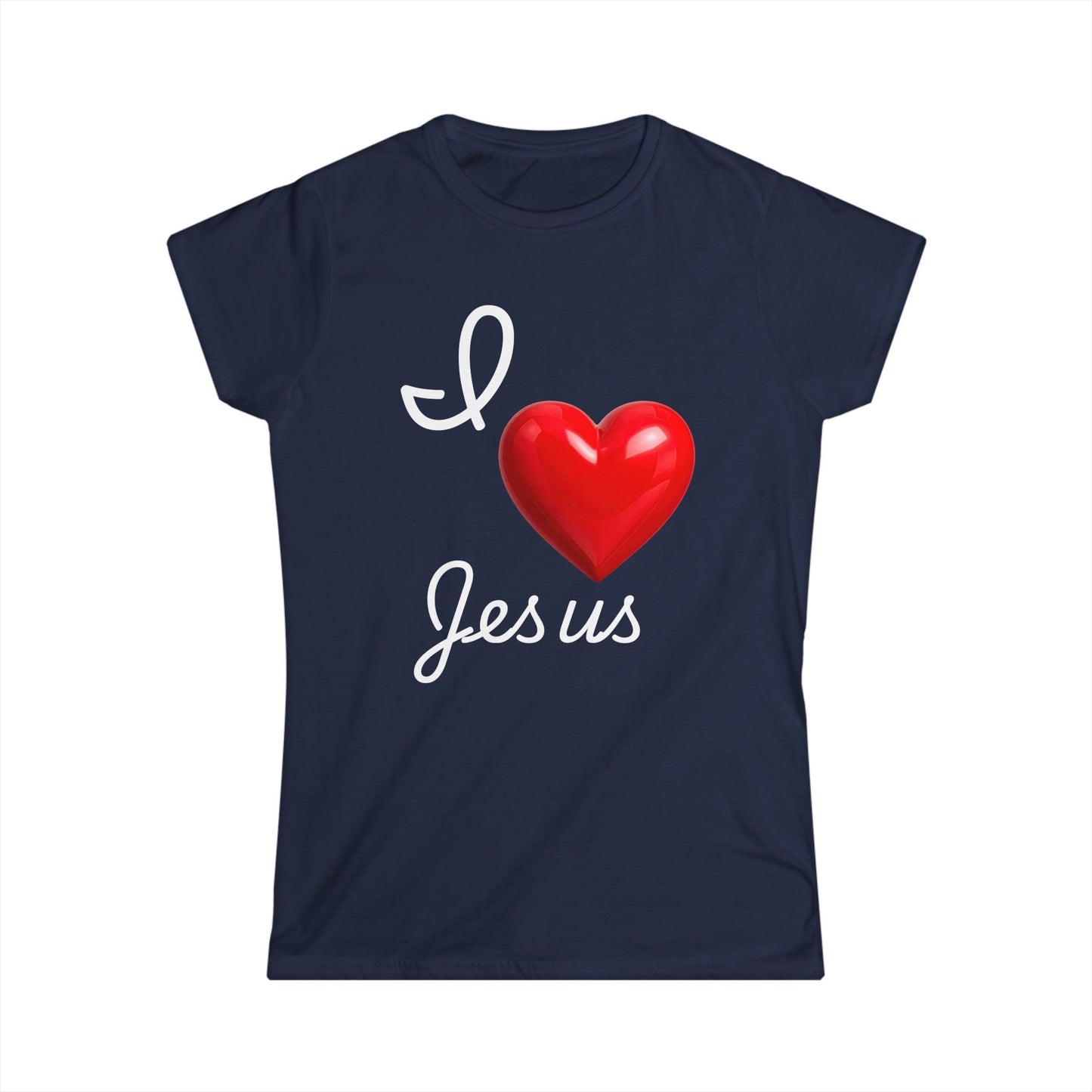 I Heart Jesus T‑Shirt — Women's Christian Faith Tee