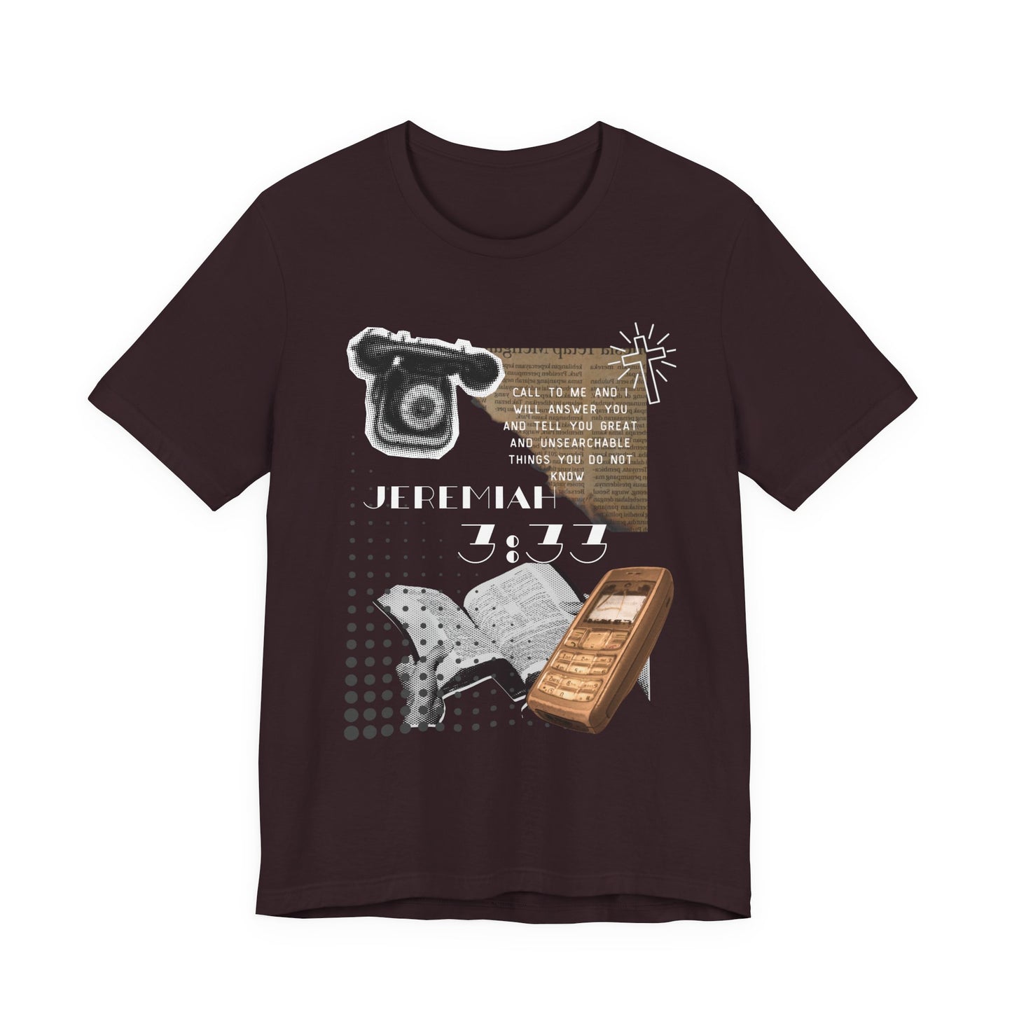 Jeremiah 7:27 Scripture Tee — Vintage Bible & Phone Faith T‑Shirt