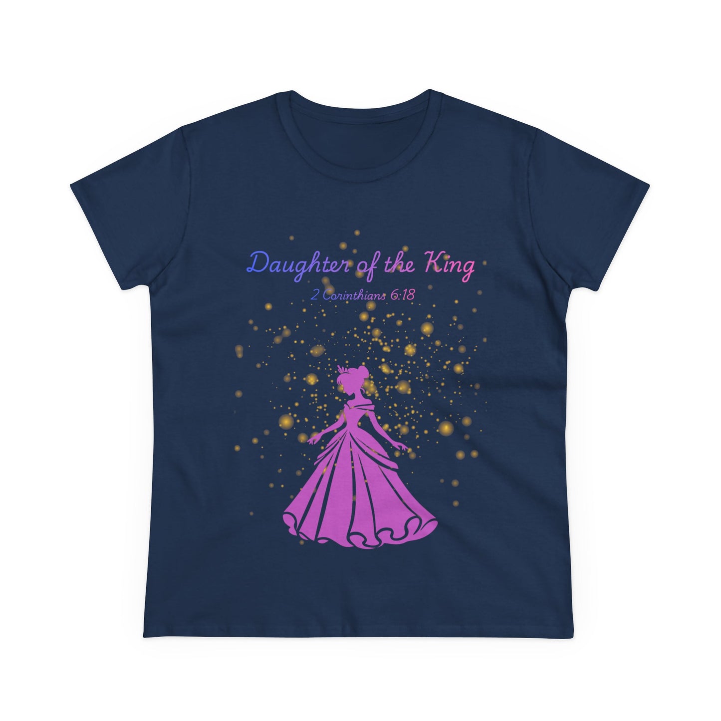 Daughter of the King tee | Princess silhouette, Christian scripture 2 Corinthians 6:18