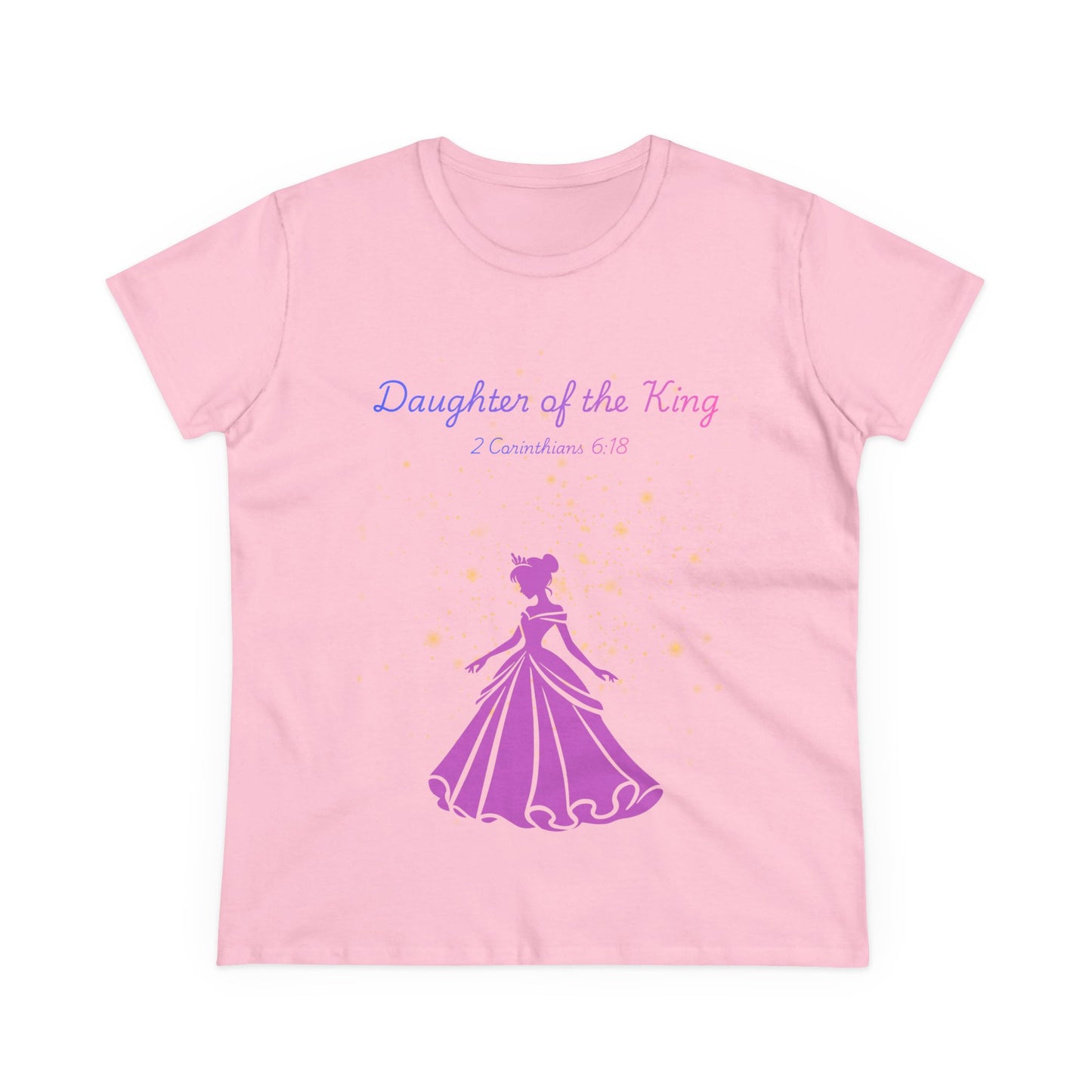 Daughter of the King tee | Princess silhouette, Christian scripture 2 Corinthians 6:18