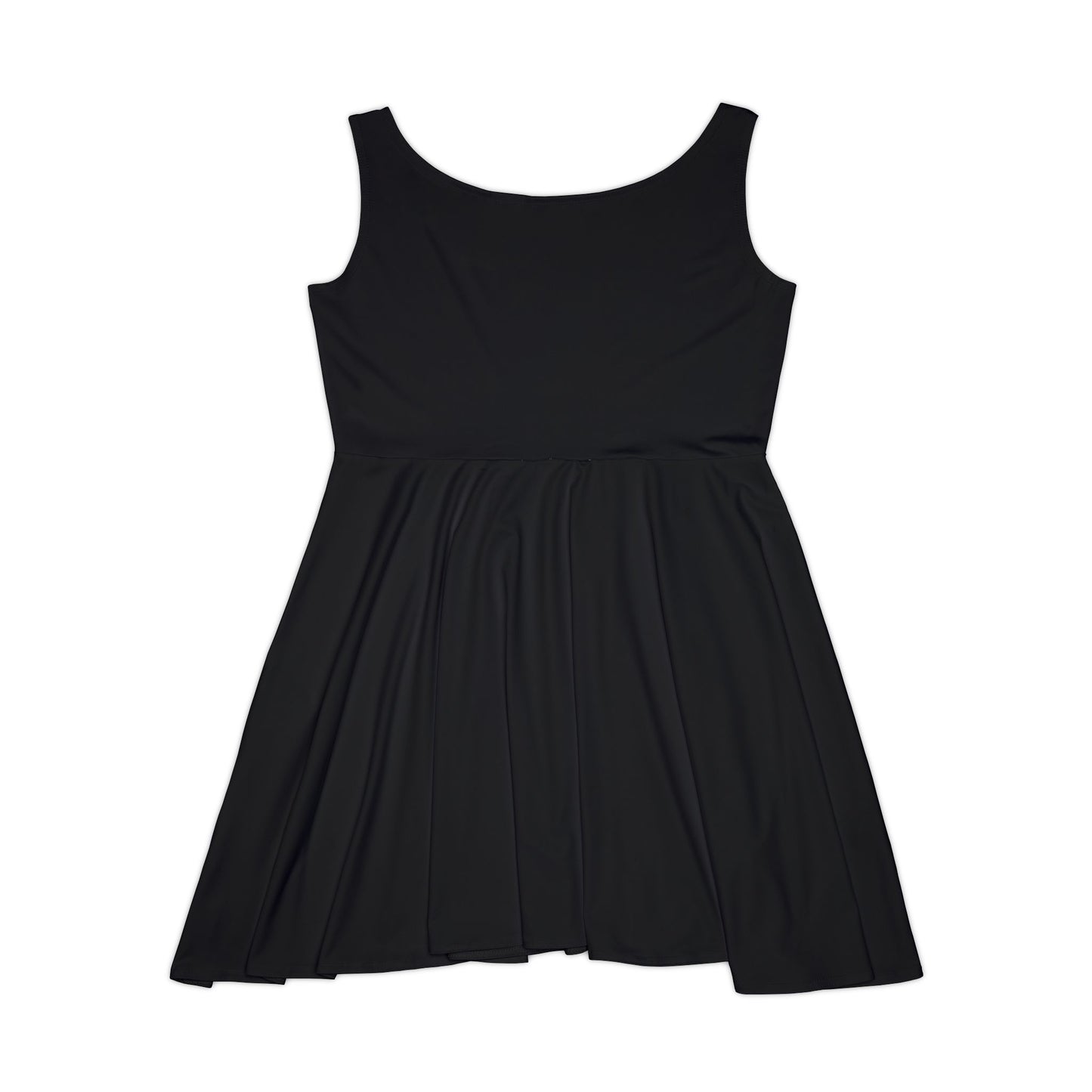 Tiny Pink Hearts Women's Skater Dress | Black All-Over Print
